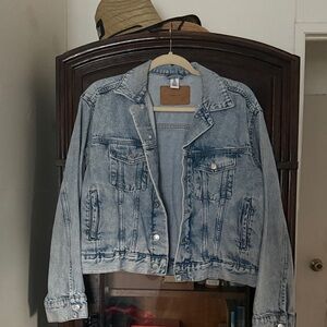 H&M Light Wash Blue Denim Jacket